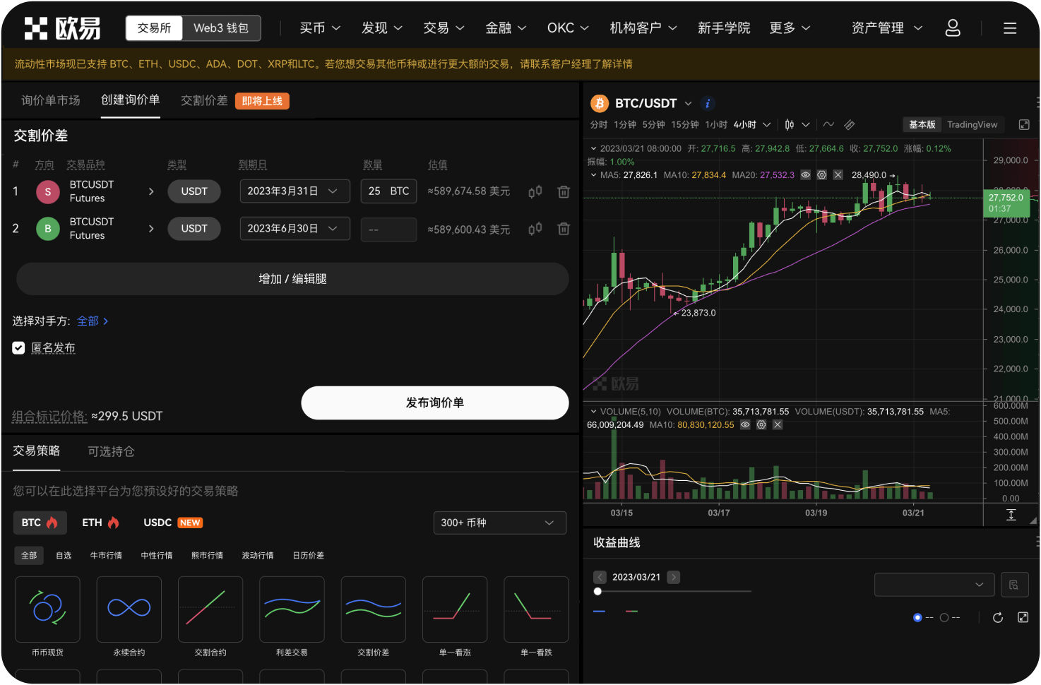 OKB的日均交易量大约是多少